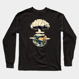 nuclear war atomic bomb Long Sleeve T-Shirt